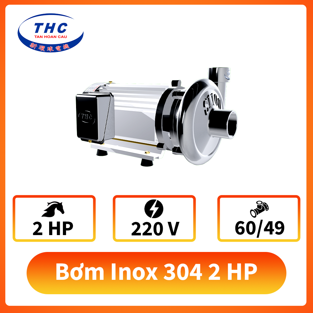 Máy bơm nước INOX 304 2 HP