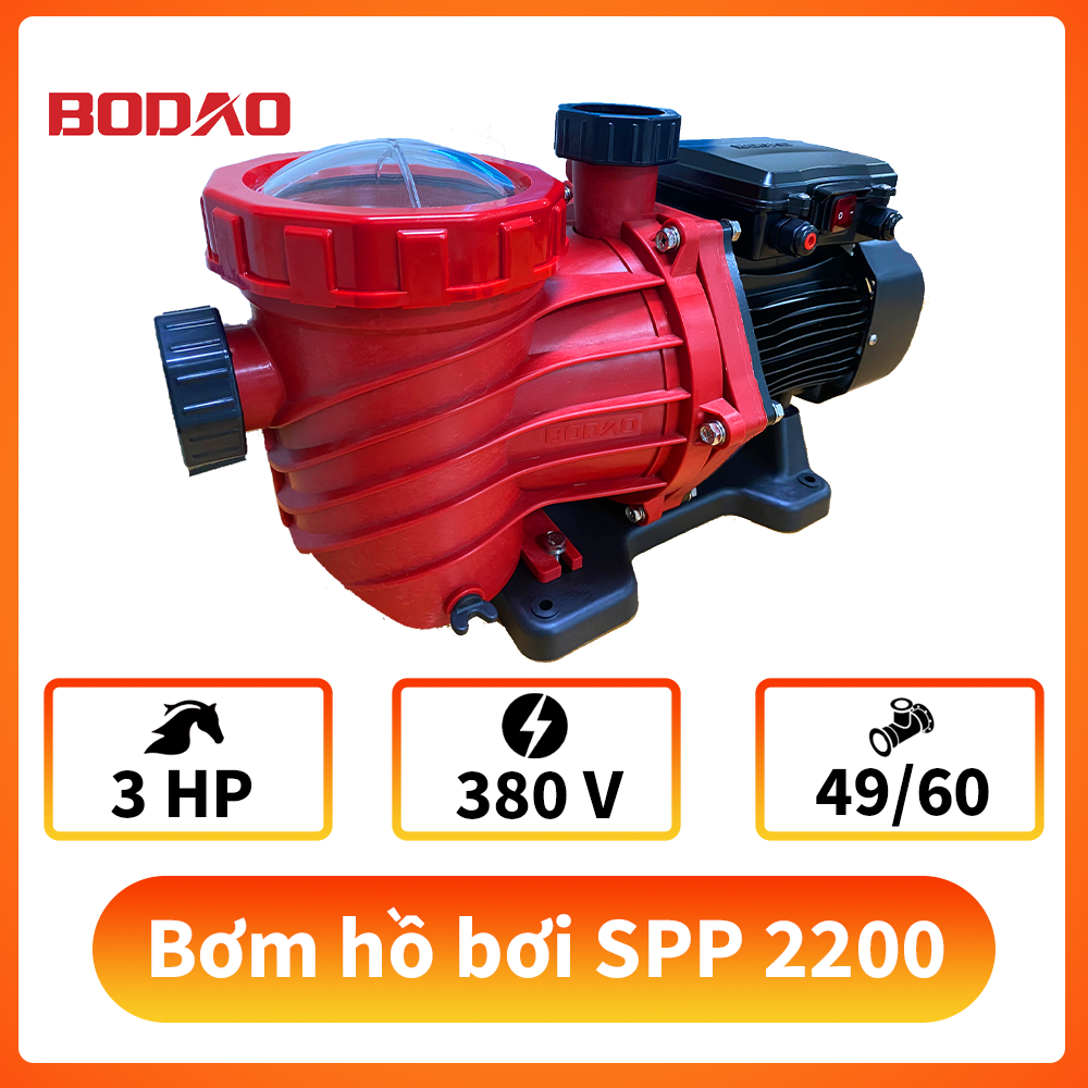 Máy bơm hồ bơi 3HP (3 phase)