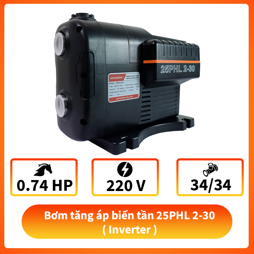 Bơm tăng áp biến tần 25PHL 2-30 ( Inverter )