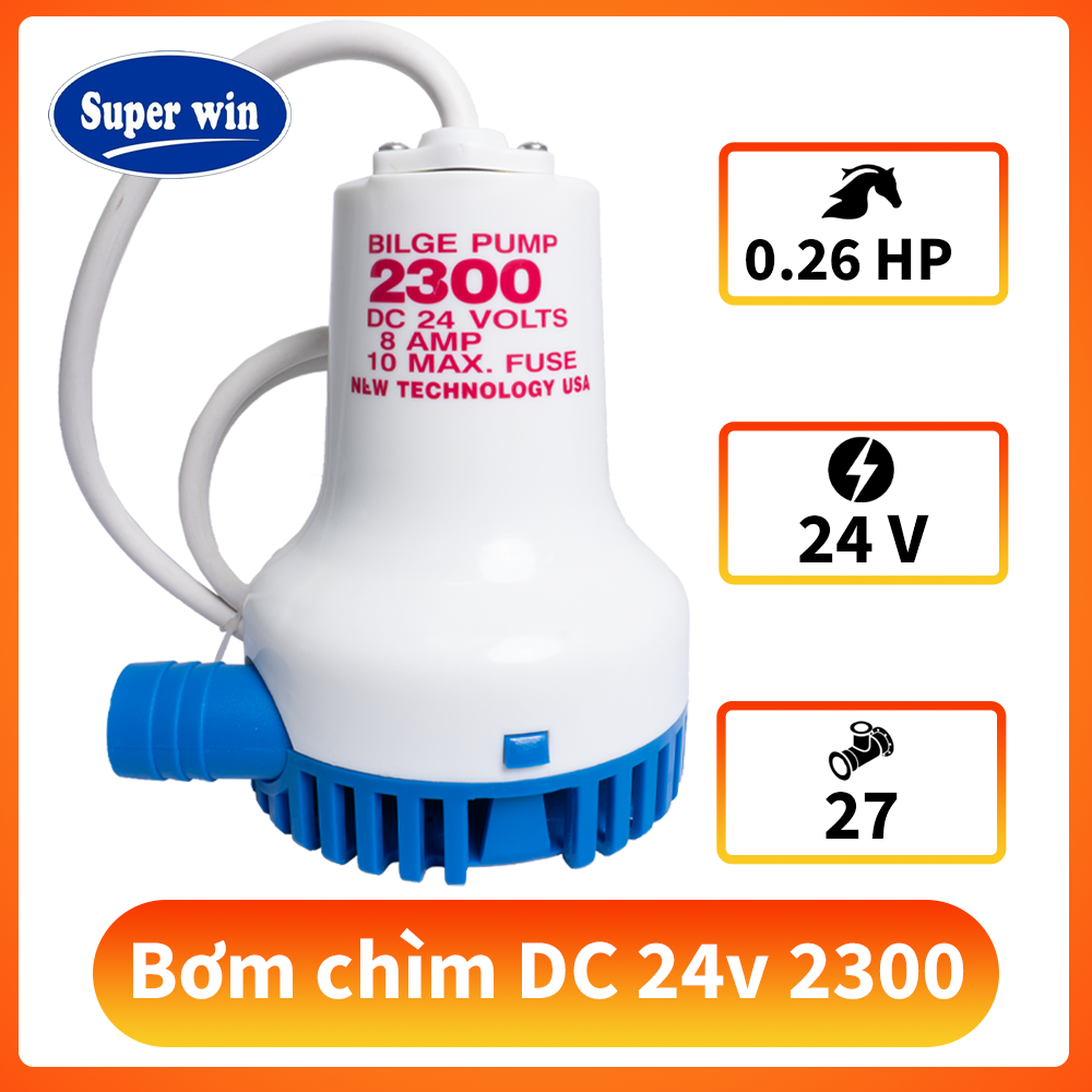 Bơm thả chìm DC 24v-2300