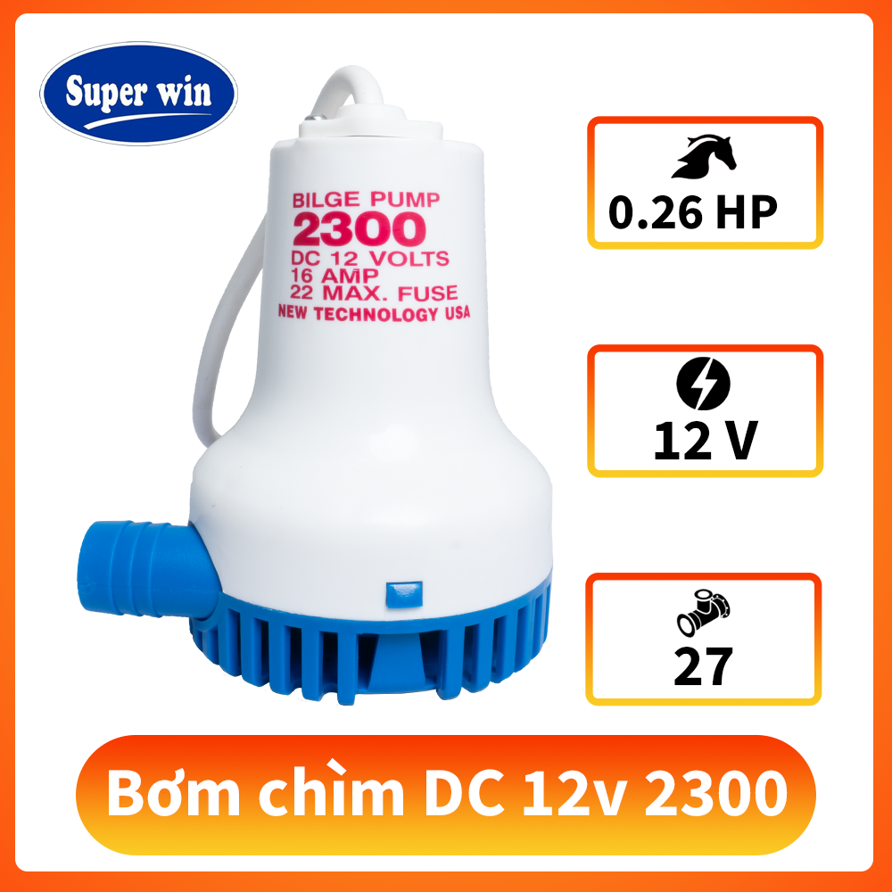 Bơm thả chìm DC 12v-2300