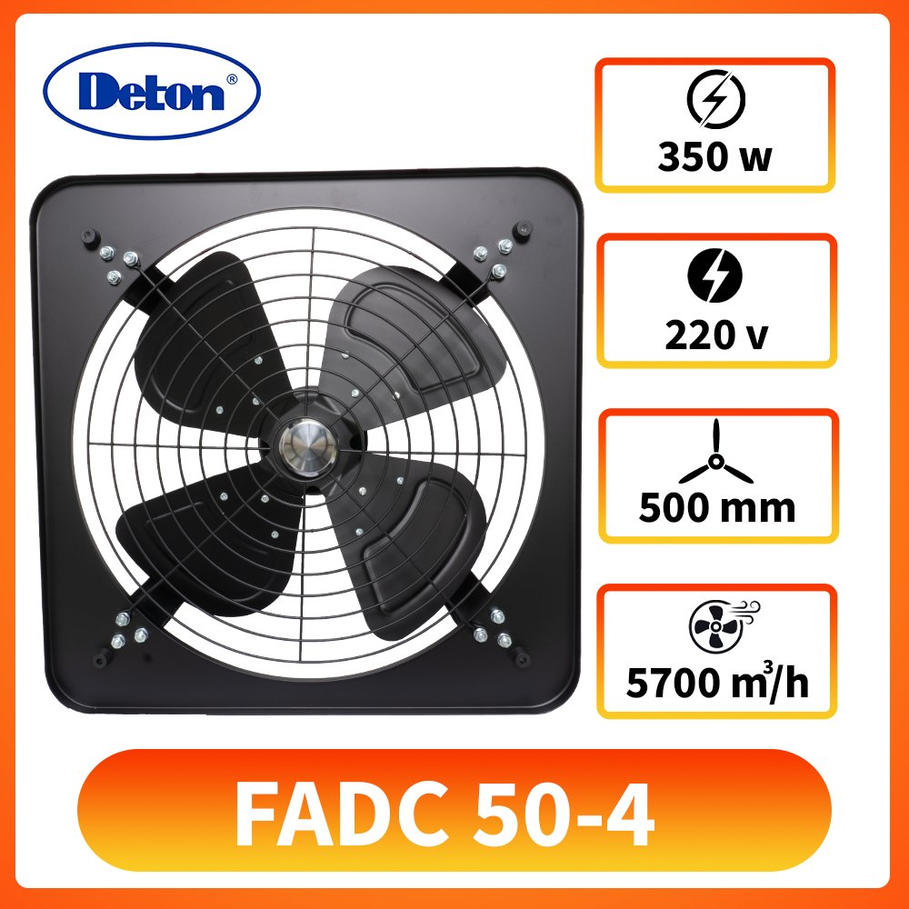 Quạt thông gió vuông FADC 50-4 Deton