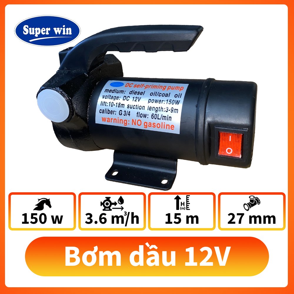 Máy bơm dầu 12v