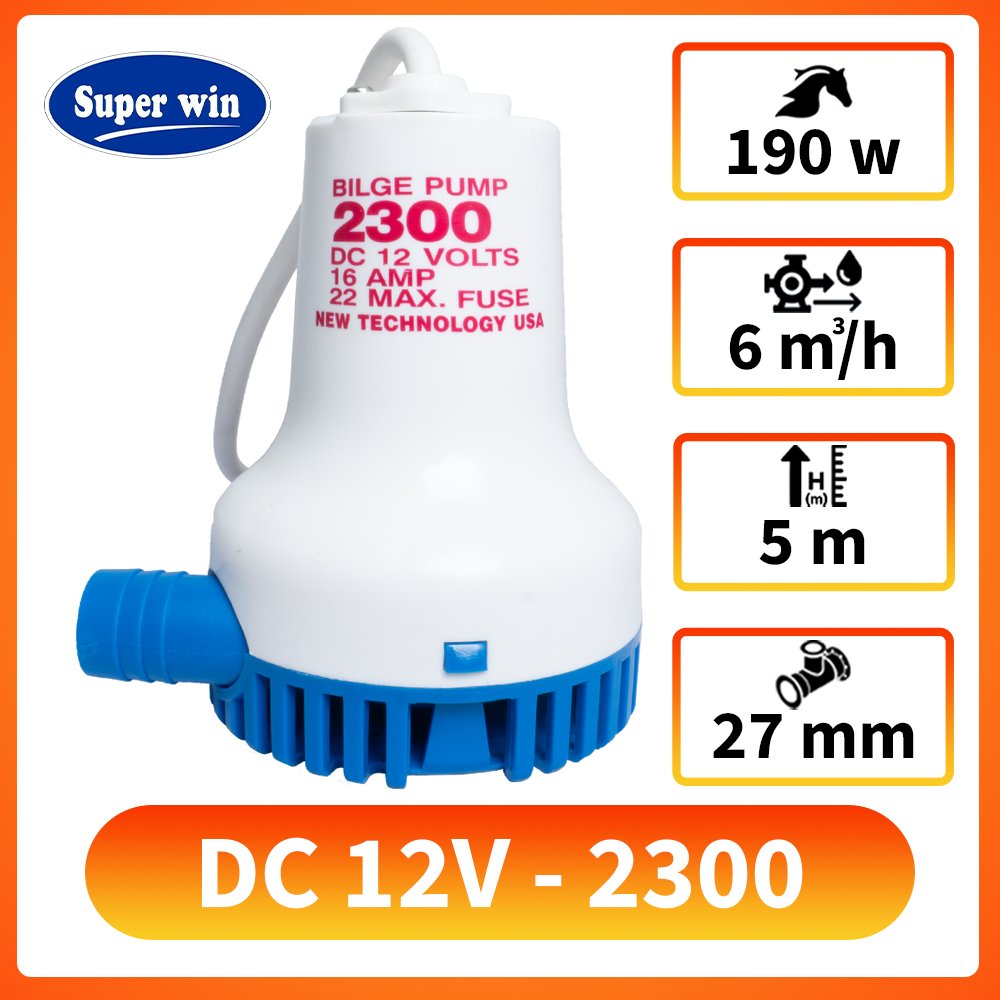 Bơm thả chìm DC 12v-2300