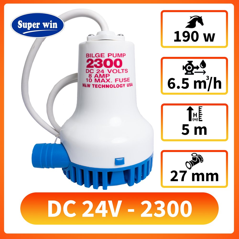 Bơm thả chìm DC 24v-2300