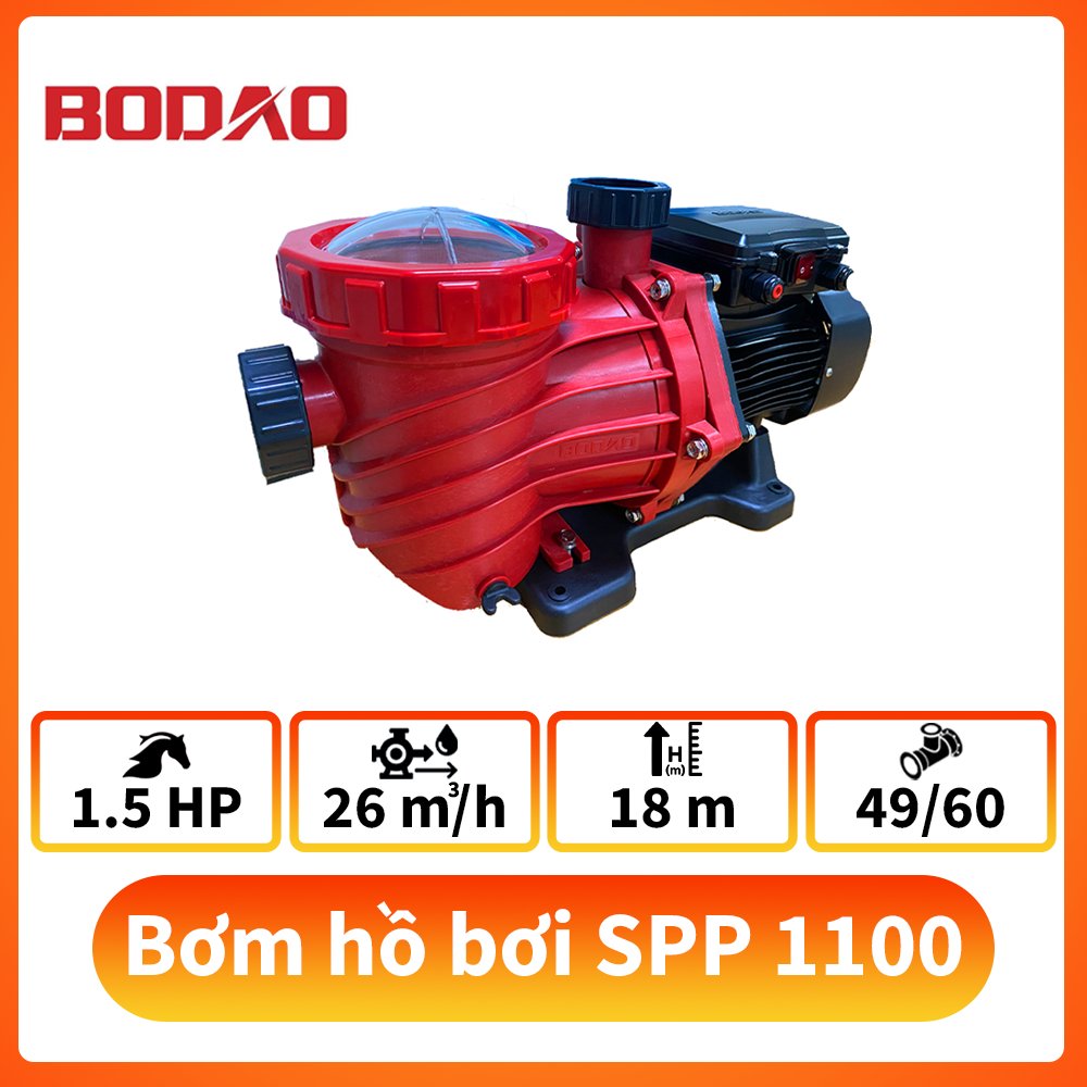 Máy bơm hồ bơi 1.5HP