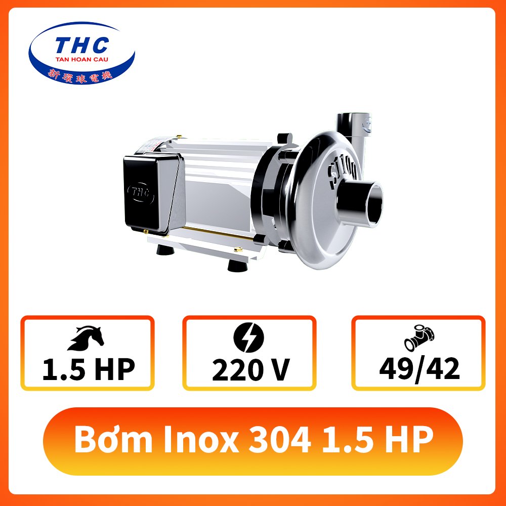 Máy bơm nước Inox 304 1.5HP