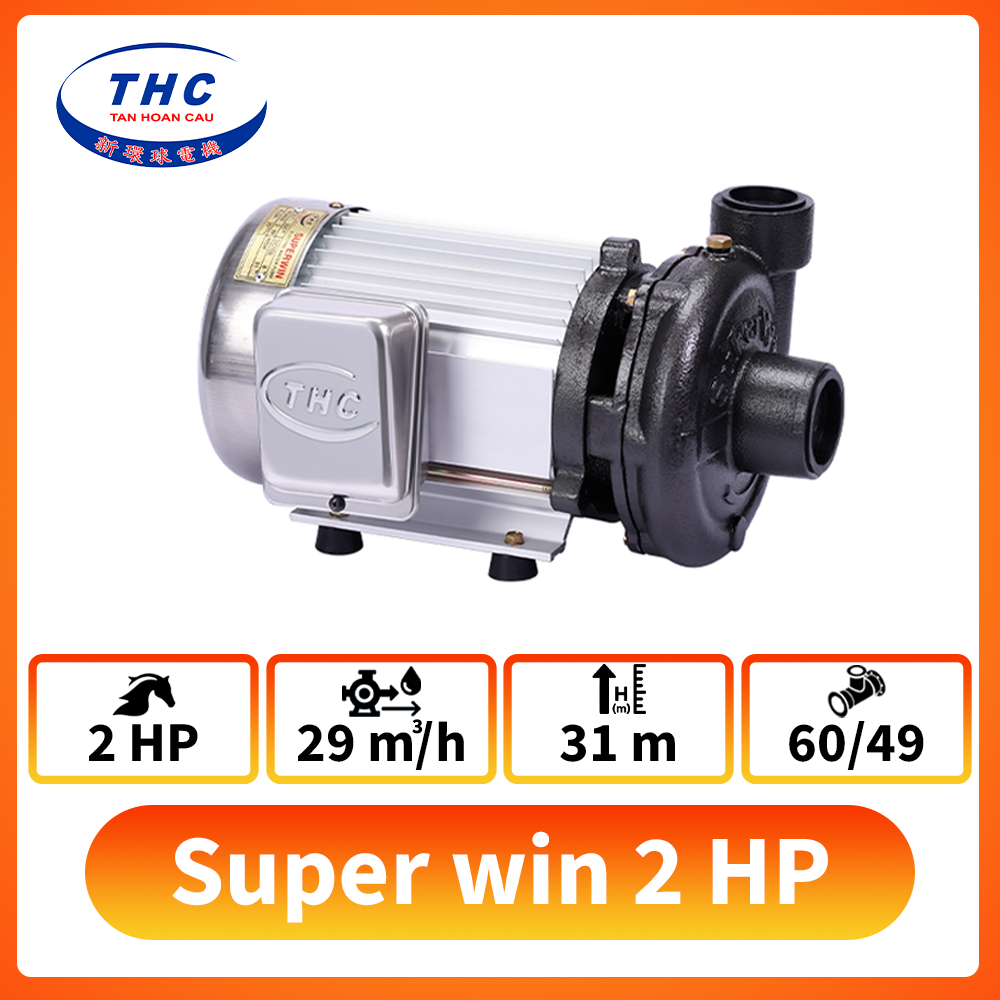 Máy bơm nước Super Win 2 HP ( 3 phase )