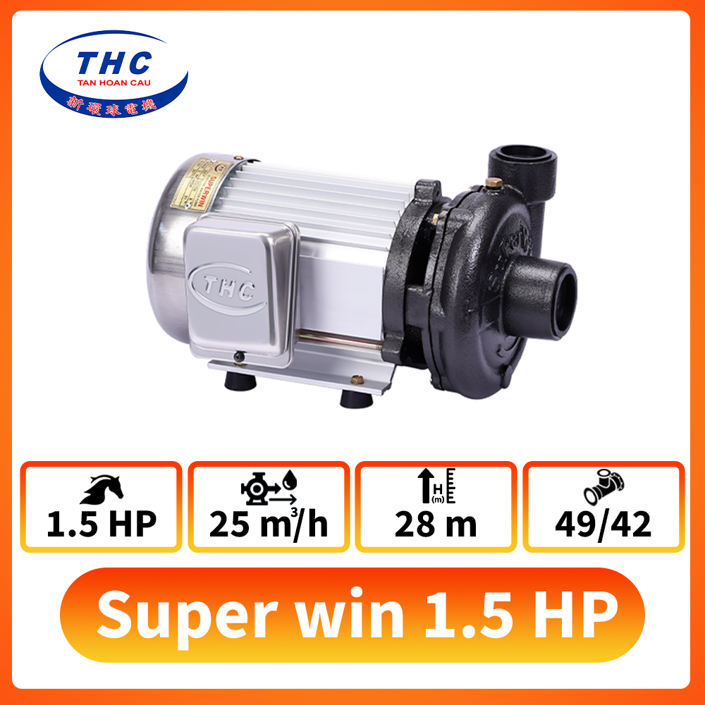 Máy bơm nước Super Win 1.5HP ( 3 phase )