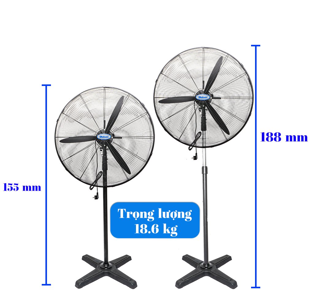 Quạt đứng công nghiệp Deton 650