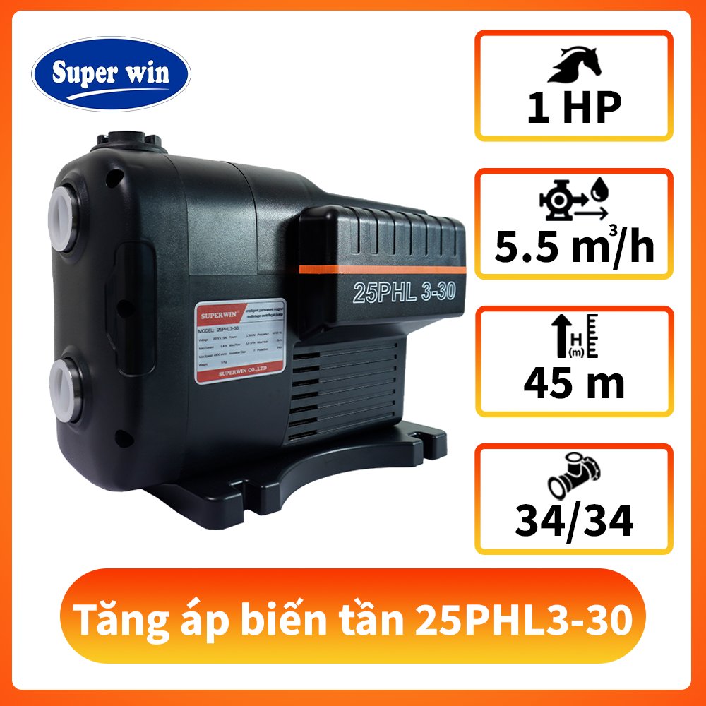 Bơm tăng áp biến tần 25PHL 3-30 ( Inverter )