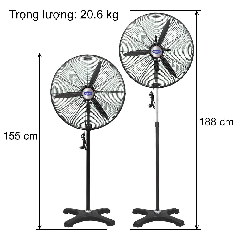 Quạt đứng công nghiệp Super Win 750
