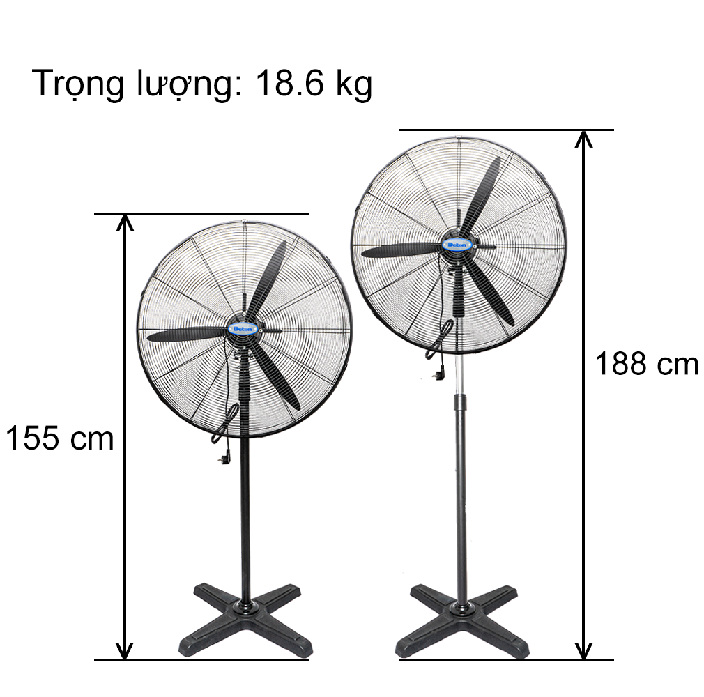 Quạt đứng công nghiệp Deton 650