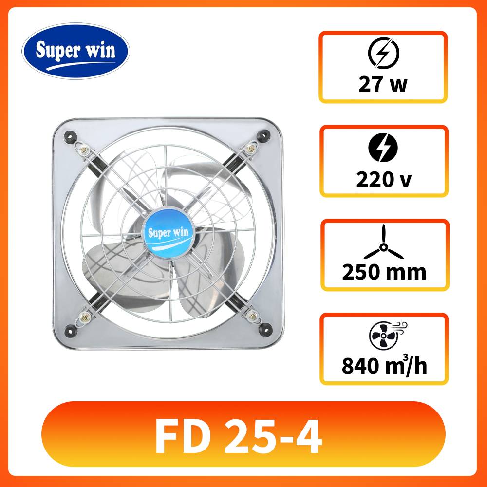 Quạt thông gió vuông FD 25-4 Super Win